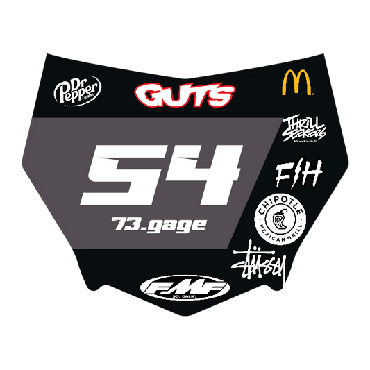 CUSTOM MOTOCUTZ FRONT PLATE DECAL