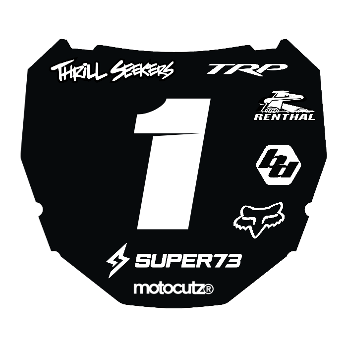 CUSTOM ODI NUMBER PLATE DECAL