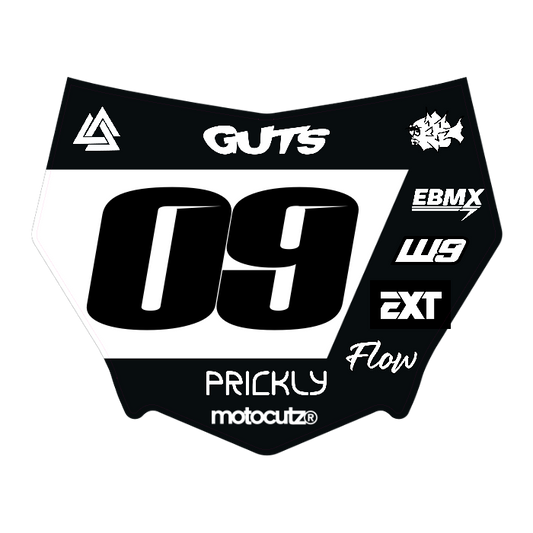 CUSTOM MOTOCUTZ FRONT PLATE DECAL