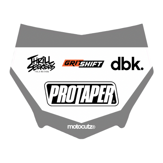 CUSTOM MOTOCUTZ FRONT PLATE DECAL