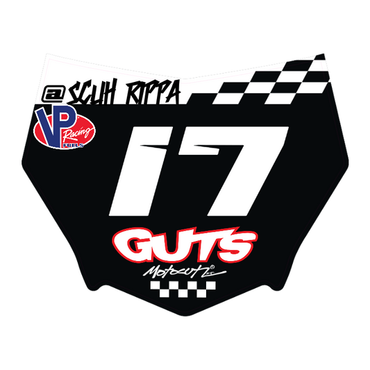 CUSTOM MOTOCUTZ FRONT PLATE DECAL