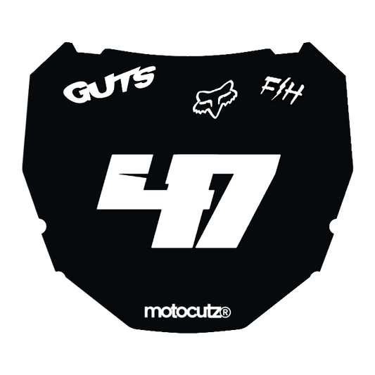 CUSTOM ODI NUMBER PLATE DECAL
