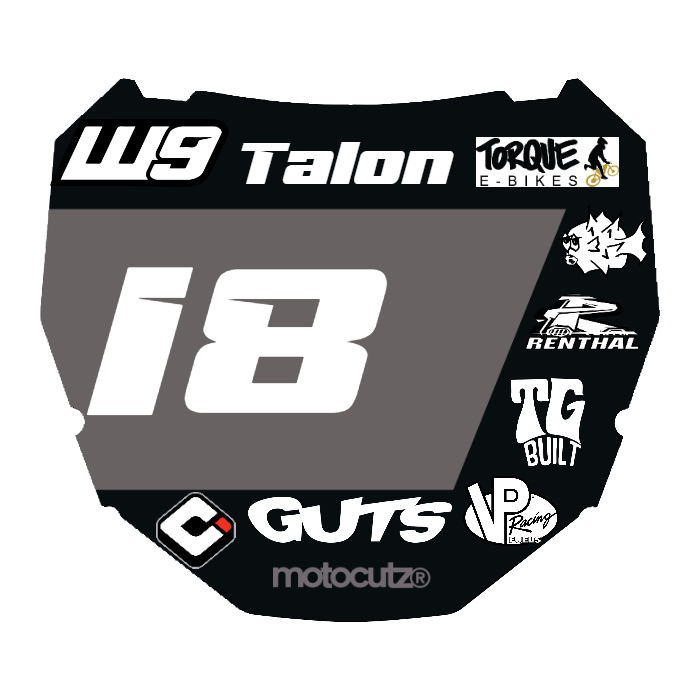 CUSTOM ODI NUMBER PLATE DECAL