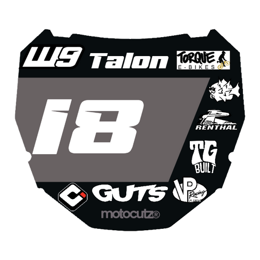 CUSTOM ODI NUMBER PLATE DECAL