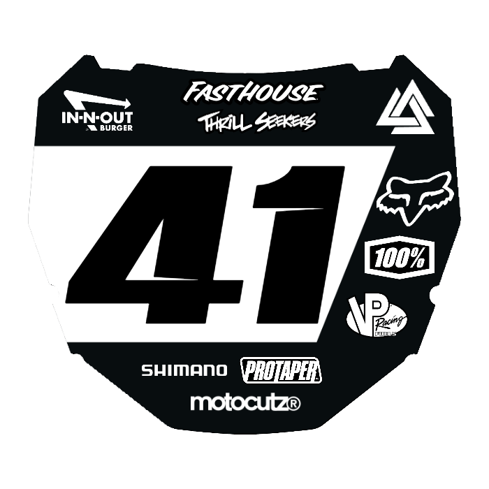 CUSTOM ODI NUMBER PLATE DECAL