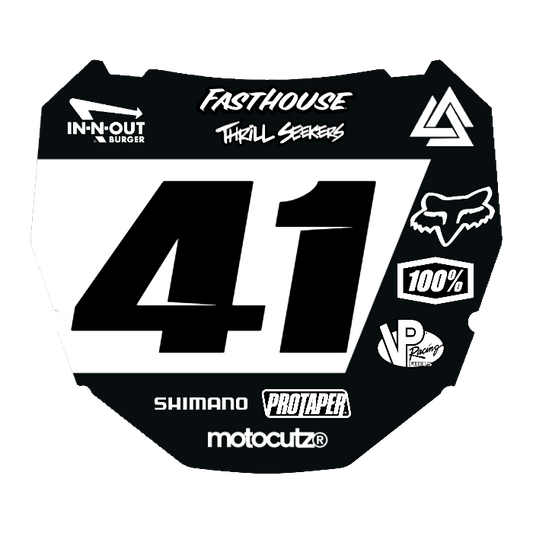 CUSTOM ODI NUMBER PLATE DECAL
