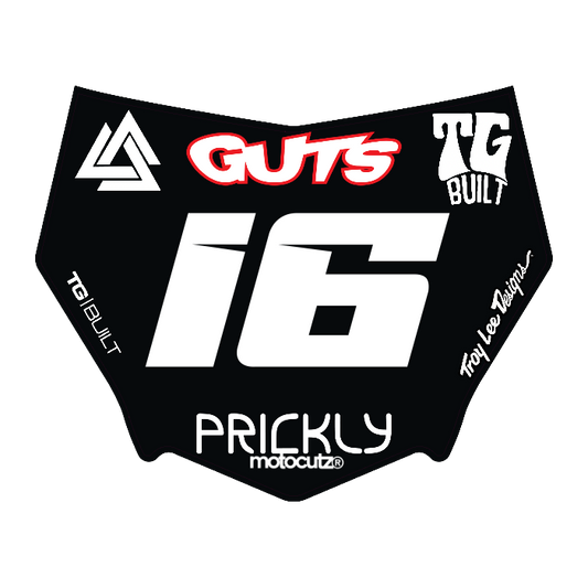CUSTOM MOTOCUTZ FRONT PLATE DECAL