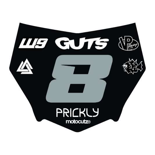 CUSTOM MOTOCUTZ FRONT PLATE DECAL