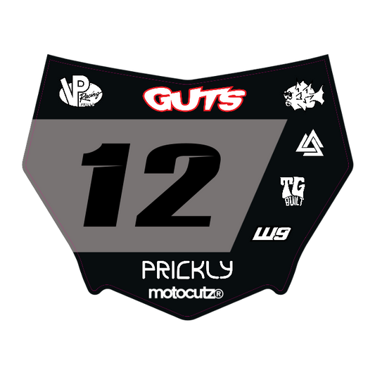 CUSTOM MOTOCUTZ FRONT PLATE DECAL