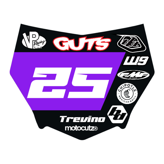 CUSTOM MOTOCUTZ FRONT PLATE DECAL