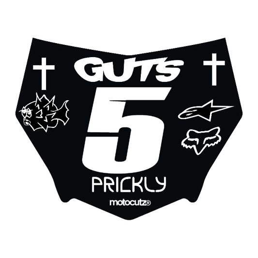 CUSTOM MOTOCUTZ FRONT PLATE DECAL