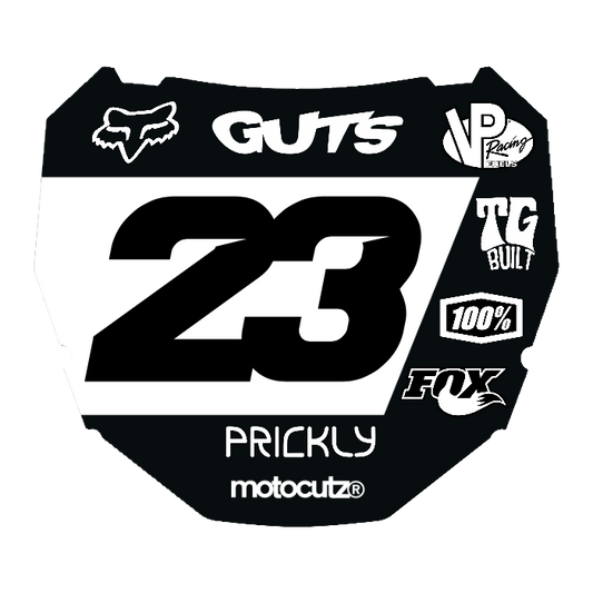 CUSTOM ODI NUMBER PLATE DECAL