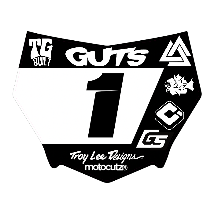 CUSTOM MOTOCUTZ FRONT PLATE DECAL