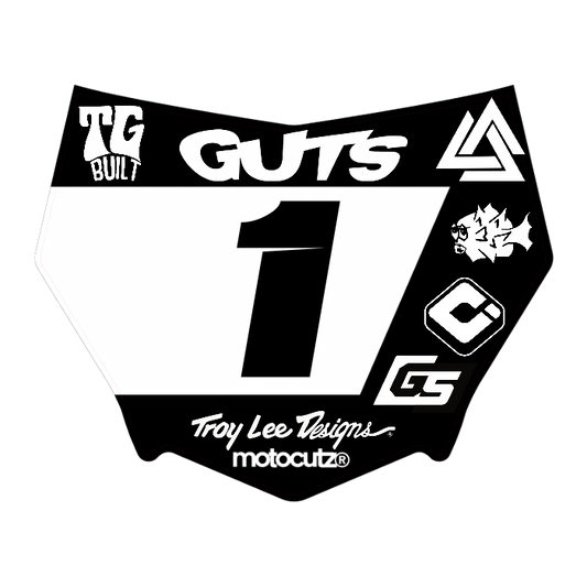 CUSTOM MOTOCUTZ FRONT PLATE DECAL