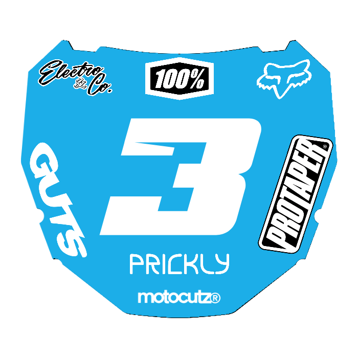 CUSTOM ODI NUMBER PLATE DECAL