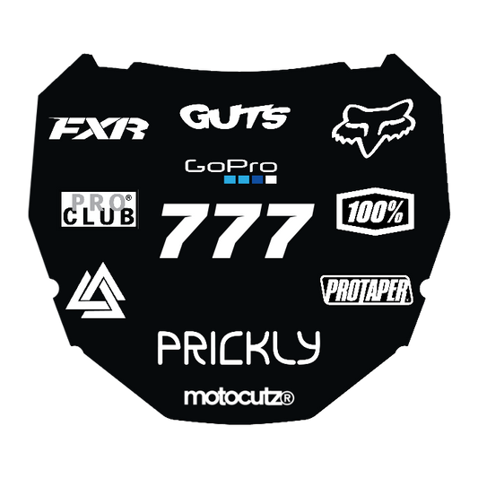 CUSTOM ODI NUMBER PLATE DECAL