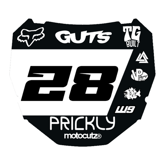 CUSTOM ODI NUMBER PLATE DECAL