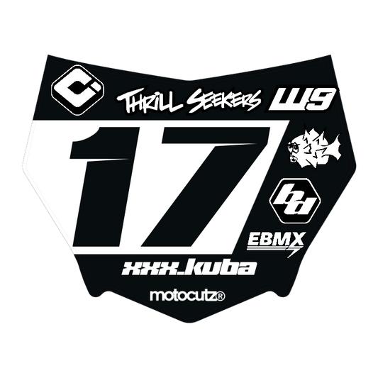 CUSTOM MOTOCUTZ FRONT PLATE DECAL