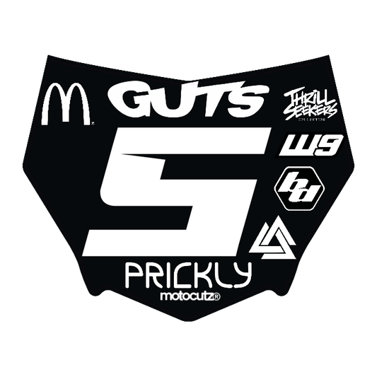 CUSTOM MOTOCUTZ FRONT PLATE DECAL