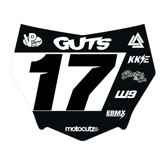 CUSTOM MOTOCUTZ FRONT PLATE DECAL