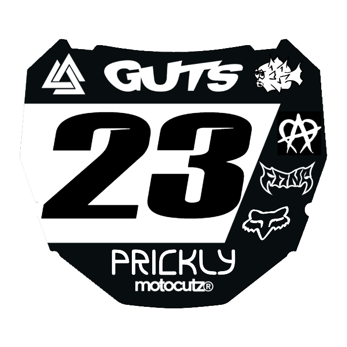 CUSTOM ODI NUMBER PLATE DECAL