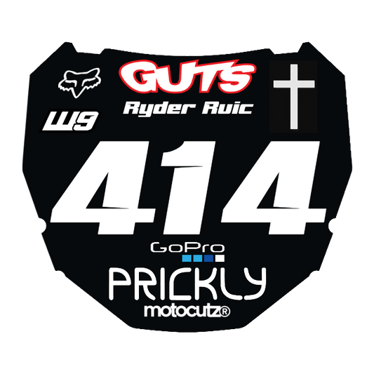 CUSTOM ODI NUMBER PLATE DECAL