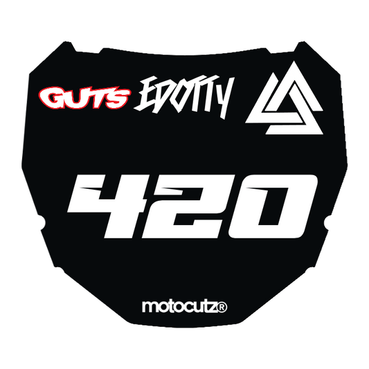 CUSTOM ODI NUMBER PLATE DECAL