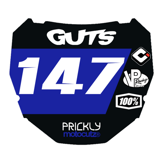 CUSTOM ODI NUMBER PLATE DECAL