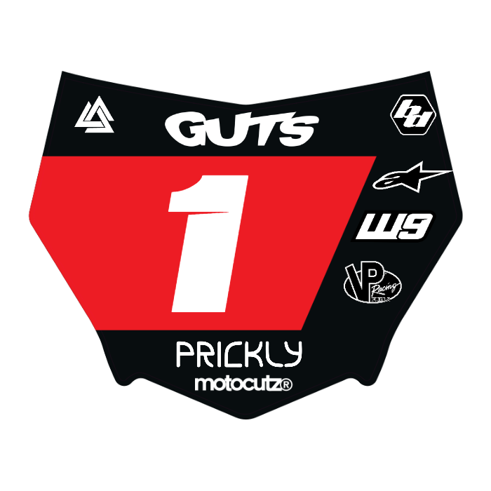 CUSTOM MOTOCUTZ FRONT PLATE DECAL