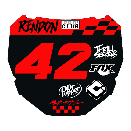 CUSTOM ODI NUMBER PLATE DECAL