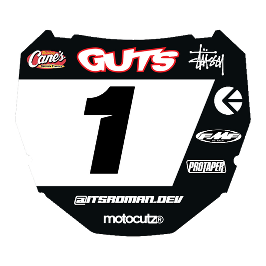CUSTOM ODI NUMBER PLATE DECAL