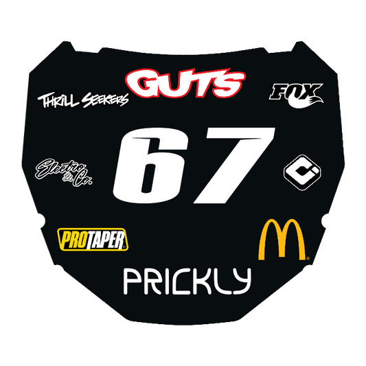 CUSTOM ODI NUMBER PLATE DECAL