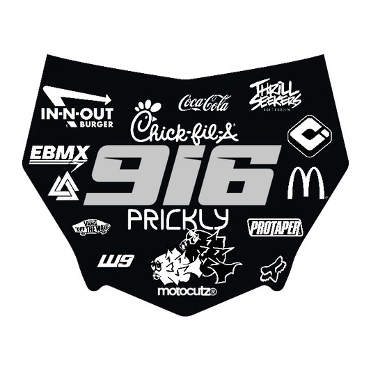 CUSTOM MOTOCUTZ FRONT PLATE DECAL