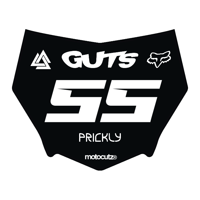 CUSTOM MOTOCUTZ FRONT PLATE DECAL