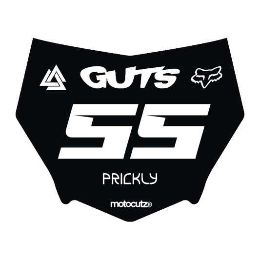 CUSTOM MOTOCUTZ FRONT PLATE DECAL