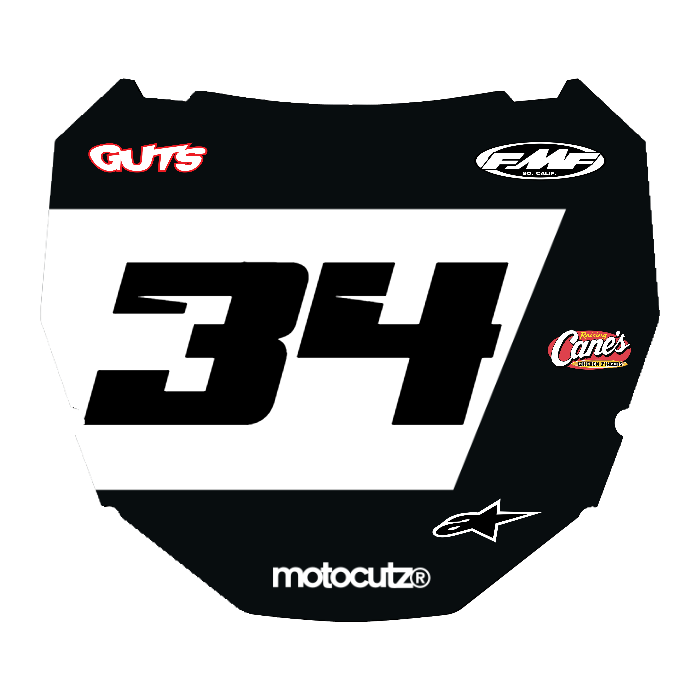 CUSTOM ODI NUMBER PLATE DECAL