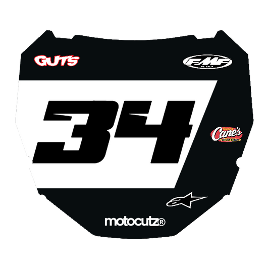 CUSTOM ODI NUMBER PLATE DECAL