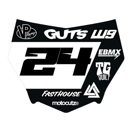 CUSTOM MOTOCUTZ FRONT PLATE DECAL