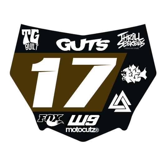 CUSTOM MOTOCUTZ FRONT PLATE DECAL
