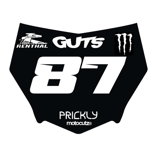 CUSTOM MOTOCUTZ FRONT PLATE DECAL