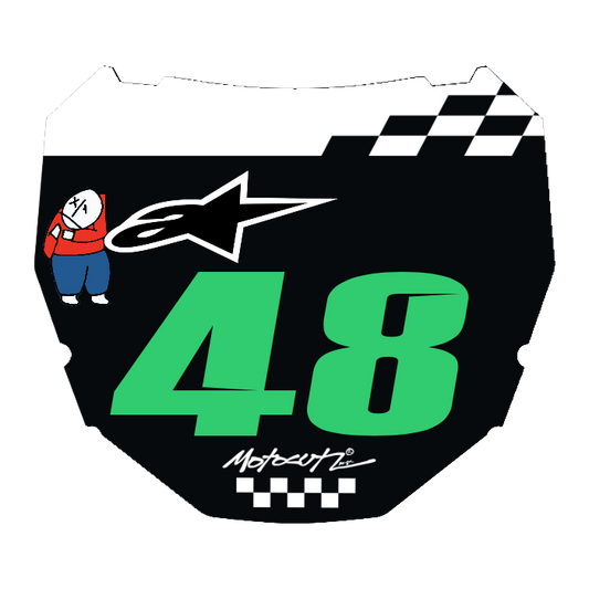 CUSTOM ODI NUMBER PLATE DECAL