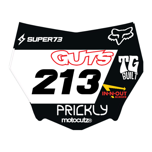 CUSTOM MOTOCUTZ FRONT PLATE DECAL