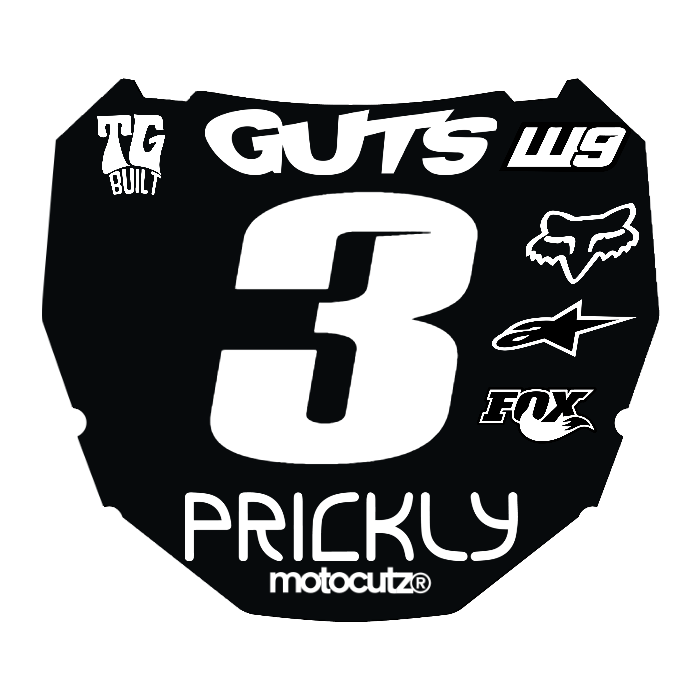 CUSTOM ODI NUMBER PLATE DECAL