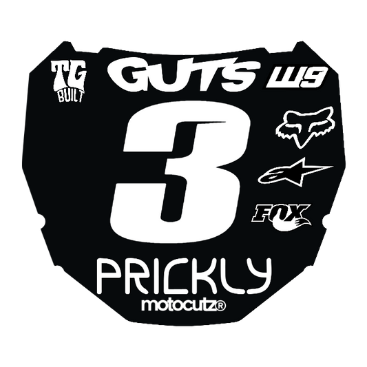 CUSTOM ODI NUMBER PLATE DECAL