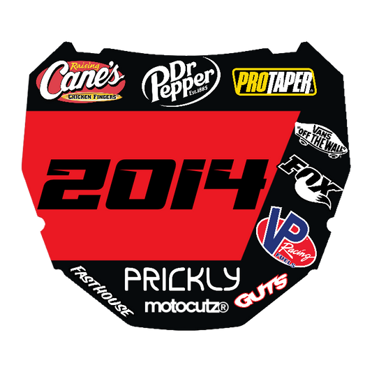 CUSTOM ODI NUMBER PLATE DECAL