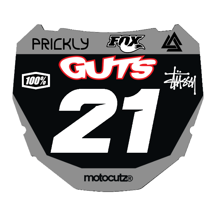 CUSTOM ODI NUMBER PLATE DECAL