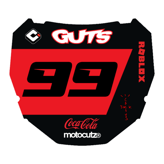 CUSTOM ODI NUMBER PLATE DECAL