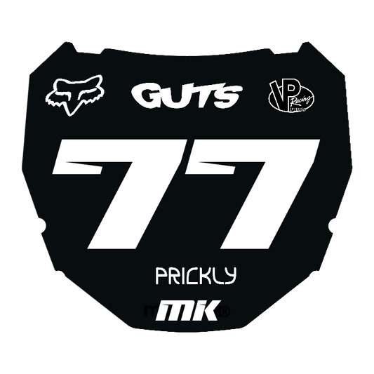 CUSTOM ODI NUMBER PLATE DECAL