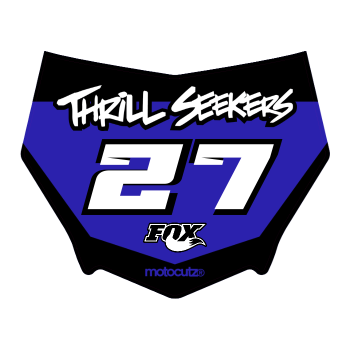 CUSTOM MOTOCUTZ FRONT PLATE DECAL