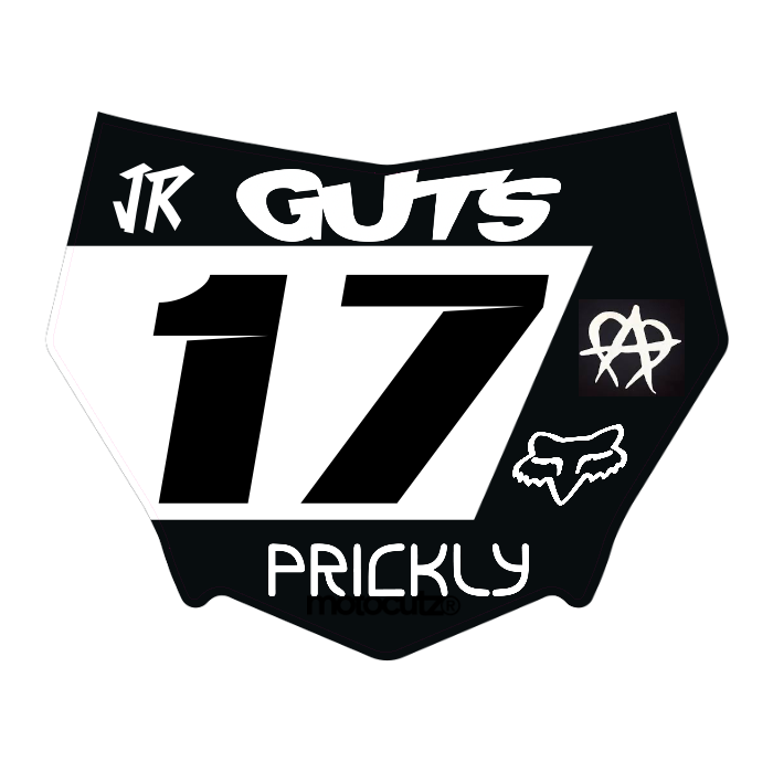 CUSTOM MOTOCUTZ FRONT PLATE DECAL